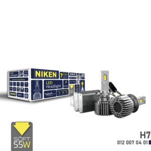 LED крушки Niken NOVA SOFT H7 6000K 12/24V - комплект 2 броя за модерна бяла светлина