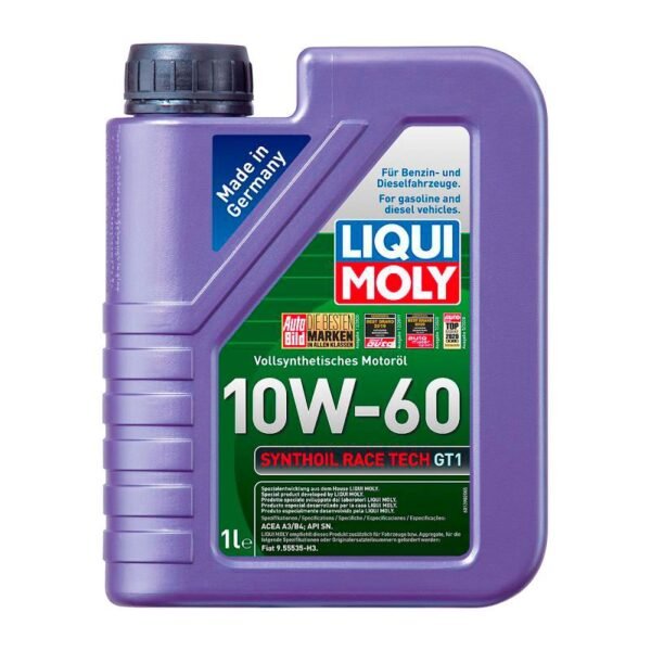 Synthetic engine oil LIQUI MOLY SYNTHOIL RACE TECH GT1 10W-60, 1 l