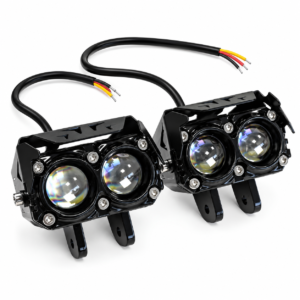 Халоген за МПС 2LED 12-24V - бяло/жълто