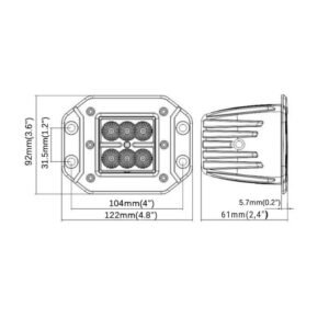 Recessed halogen PG435 - picture 4