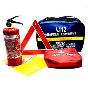 Emergency kit with first aid kit - Blue