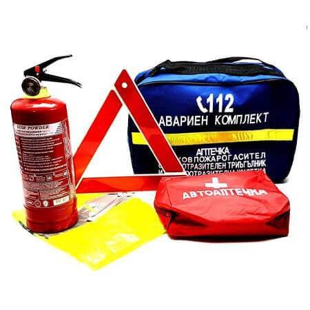 Emergency kit with first aid kit - Blue