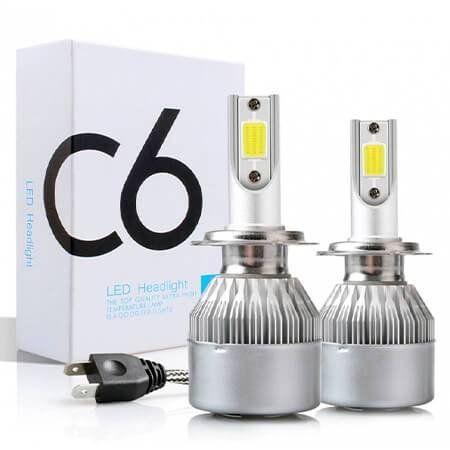 LED headlight bulbs C6 H7 5500K