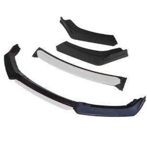 Universal front bumper lip spoiler - White