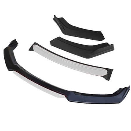 Universal front bumper lip spoiler - White
