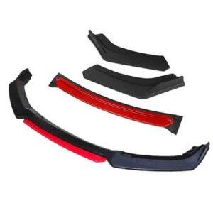 Universal front bumper lip spoiler - Red