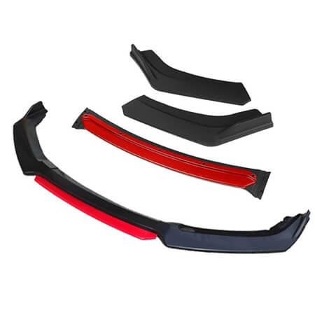 Universal front bumper lip spoiler - Red Universal front bumper lip spoiler - Red