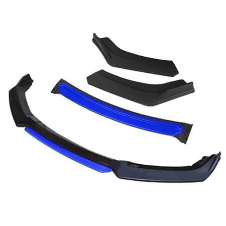 Universal front bumper lip spoiler - Blue