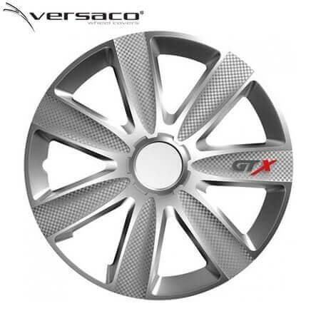 Комплект тасове за джанти Versaco Carbon GTX Silver - 14"