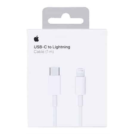 Комплект за iPhone, зарядно 20W + кабел USB-C към Lightning