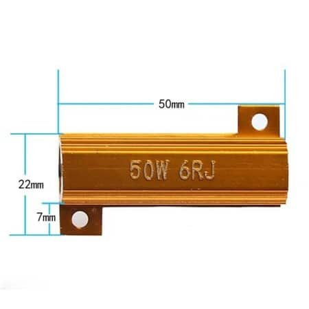 Комплект товарно съпротивление 50W за H7 (9-16V)