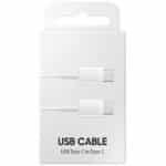 Кабел за зареждане USB-C към USB-C 25W, 2M - Бял