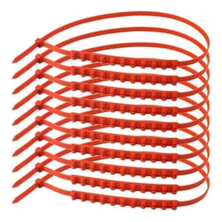 Universal PVC snow chains - from 14'' to 17'' - Red