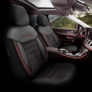 Универсална луксозна тапицерия за автомобил PREMIUM COMFORT LINE - Червен Кант - изглед 3