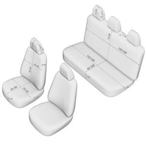 Универсална луксозна тапицерия за автомобил PREMIUM COMFORT LINE - Червен Кант - изглед 4