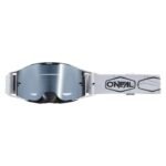 Мотокрос Очила O'Neal B-30 HEXX V.22 Black/White - Silver Mirror