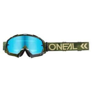 Мотокрос Очила O'Neal B-10 Camo V.22 Milatary Green/Radium Blue