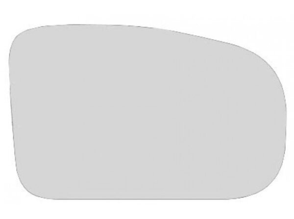 Right aspherical mirror glass without heating for Chrysler Voyager 08.1991-09.1995