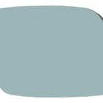 Дясно изпъкнало синьо стъкло за огледало с подгрев за Audi A3 8L1 2000-05.2003