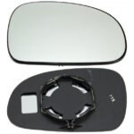 Right convex mirror glass without heating for Peugeot 406 1999-01.2005