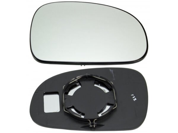 Right convex mirror glass without heating for Peugeot 406 1999-01.2005