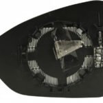 Right convex mirror glass with heating for Fiat Tipo after 01.2016