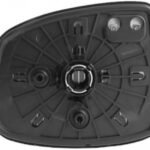 Right convex mirror glass with heating for Honda Jazz 01.2013-05.2020