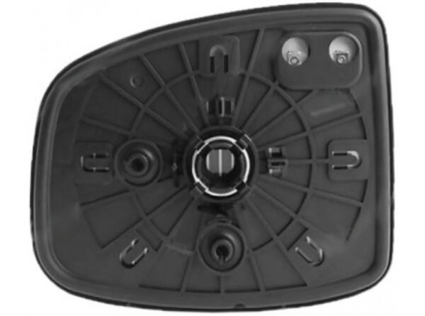 Right convex mirror glass with heating for Honda Jazz 01.2013-05.2020
