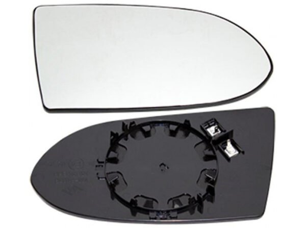 Right convex mirror glass with heating for Opel Zafira A 2002-06.2005