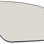 Right convex mirror glass with heating for Renault Koleos 09.2008-09.2015
