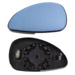 Left aspherical blue mirror glass with heating for Citroen C4 10.2004-12.2010