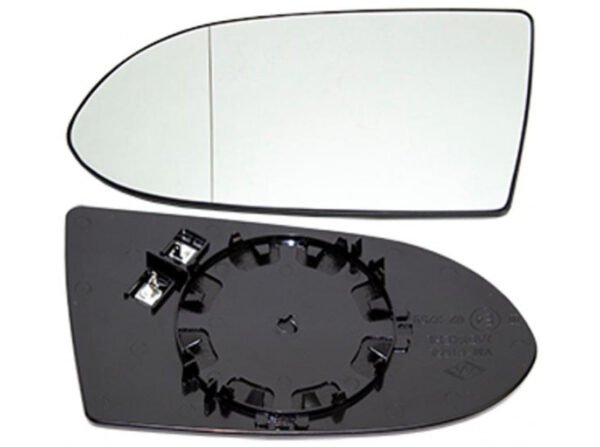 Left aspherical mirror glass with heating for Opel Zafira A 2002-06.2005