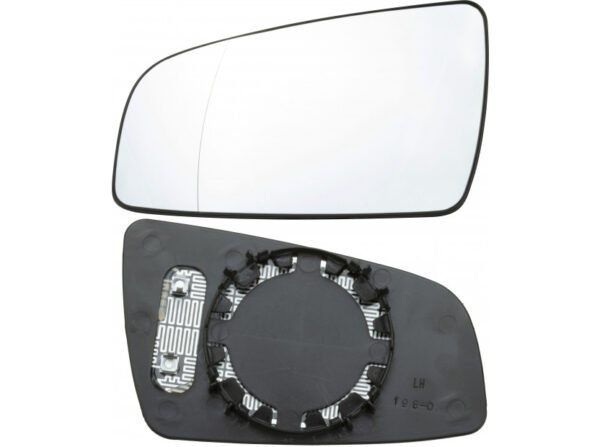 Left aspherical mirror glass with heating for Opel Zafira B 07.2005-2008