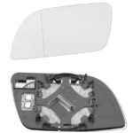 Left aspherical mirror glass with heating for Volkswagen Polo 11.2001-06.2006