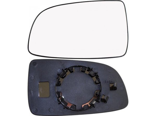 Left convex mirror glass without heating for Chevrolet Aveo 03.2002-06.2011