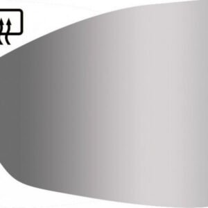 Left convex mirror glass with heating for Fiat Tipo after 01.2016