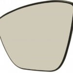 Left convex mirror glass with heating for Ford Ka+ 01.2016-09.2019