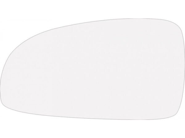 Left flat glass for mirror without heating for Chevrolet Aveo 03.2002-06.2011