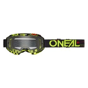 Мотокрос Очила O'Neal B-10 Attack Black/Neon Yellow - Clear V.24