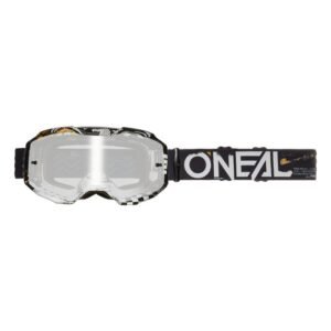 Мотокрос Очила O'Neal B-10 Attack Black/White - Silver Mirror V.24