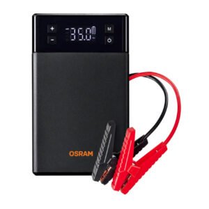 Външна батерия OSRAM BATTERY jumpstart 1000TI за стартиране на двигателя, с компресор за гуми, 12000mAh, 12V