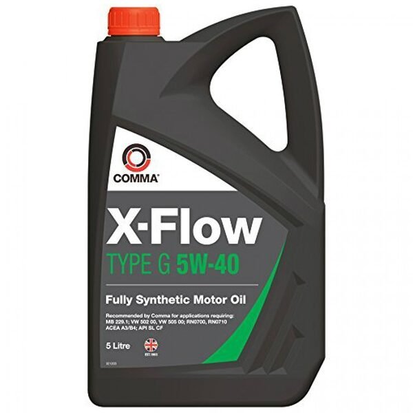 Motor oil COMMA X-Flow Type G 5W-40 - 5 Liters
