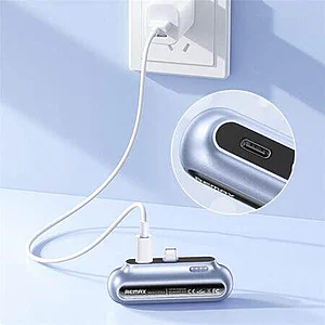Преносима мини батерия REMAX Capsule Type-C / 2500mAh - Синя