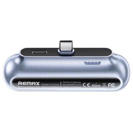 image_96063_800_600.jpg Преносима мини батерия REMAX Capsule Type-C / 2500mAh - Синя