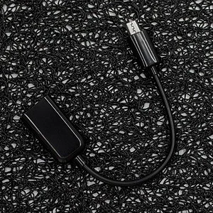 OTG Micro USB кабел, 15 см, Черен