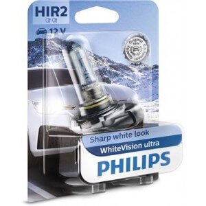 Bulb PHILIPS WHITEVISON ULTRA HIR2 5000K 55W 12V Cardboard blister - 1 piece