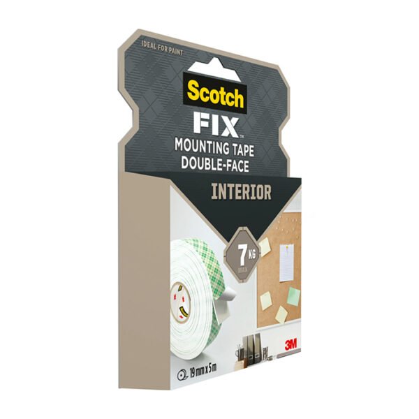Двойнолепящо тиксо 3M Scotch® FIX 19mm х 5m до 7kg за Интериор