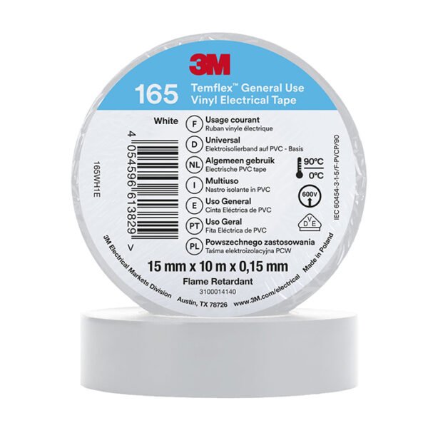 Изолирбанд 3M Temflex™ 165 15mm x 10m - Бял