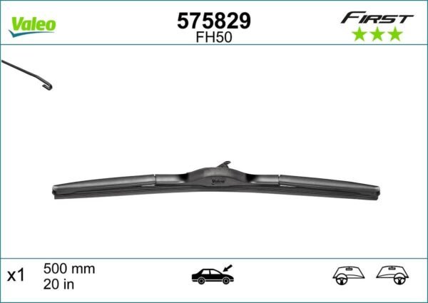 Чистачка Valeo First Hybrid 500мм - 1 брой