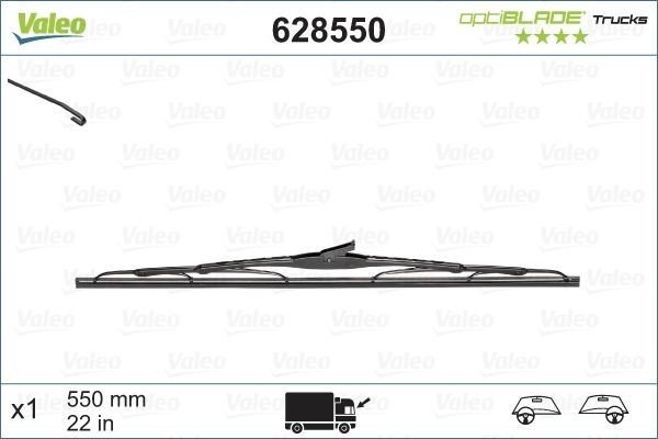 Wiper Valeo Optiblade Trucks 550mm - 1 piece